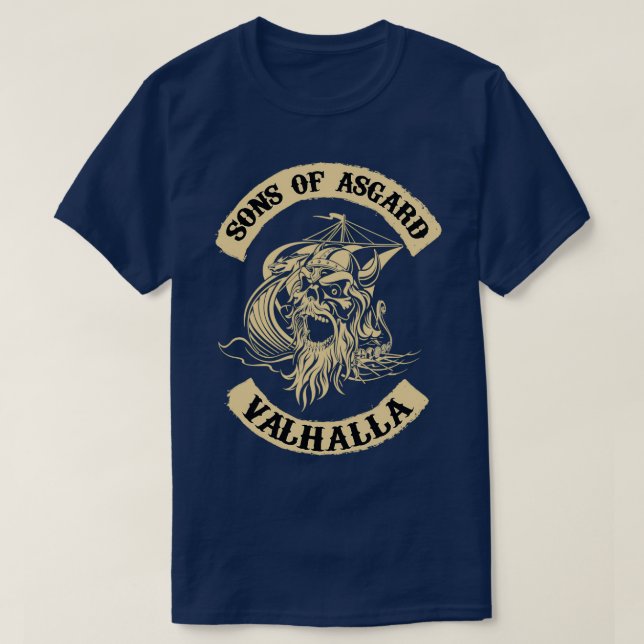 Söhne von Asgard Valhalla T-Shirt (Design vorne)
