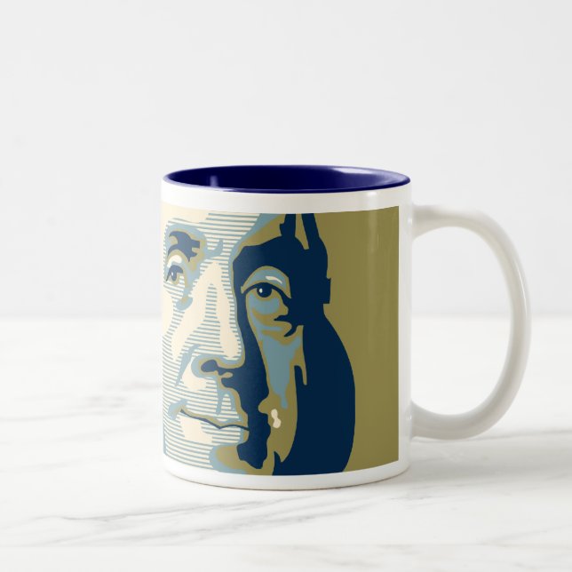 Söhne von Ben-Tasse - 'Ben Franklin Doop Zweifarbige Tasse (Rechts)