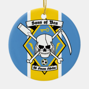 Söhne von Ben - Weihnachtsverzierung Keramik Ornament