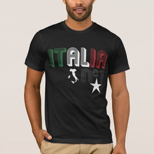 Söhne von Italien - Schwarzes - Giovanni Paolo T-Shirt (Vorderseite)