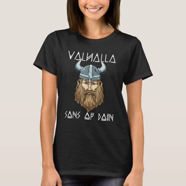 Söhne von Odin  Walhalla Wikinger Krieger T-Shirt (Vorderseite)