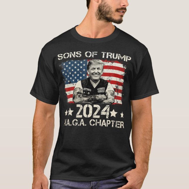 Söhne von Trump Maga Kapitel 2024 T-Shirt (Vorderseite)