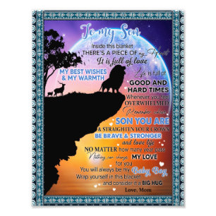 Söhne  Zu meinem Sohn gibt es ein Stück meines H Fotodruck