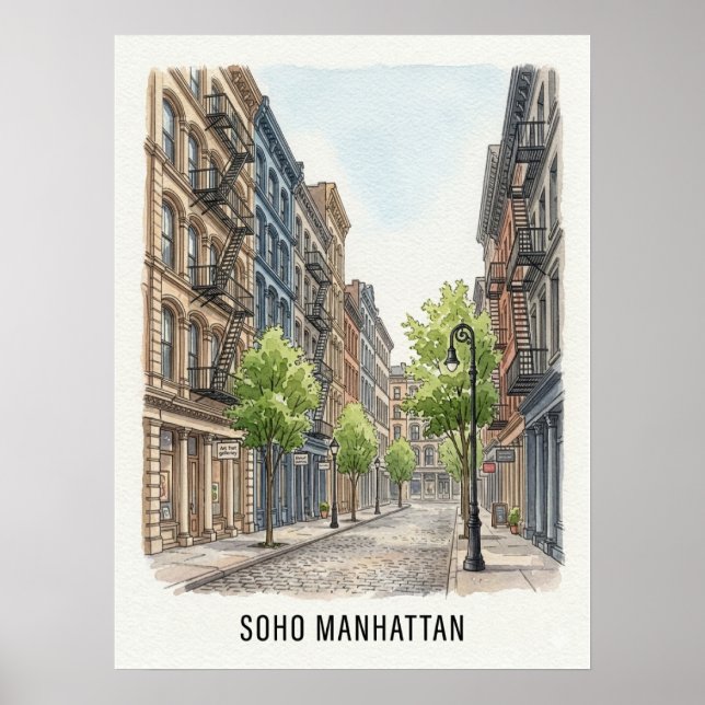 SoHo Manhattan Poster (Vorne)
