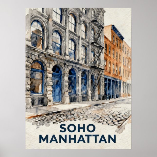 SoHo Manhattan Poster (Vorne)