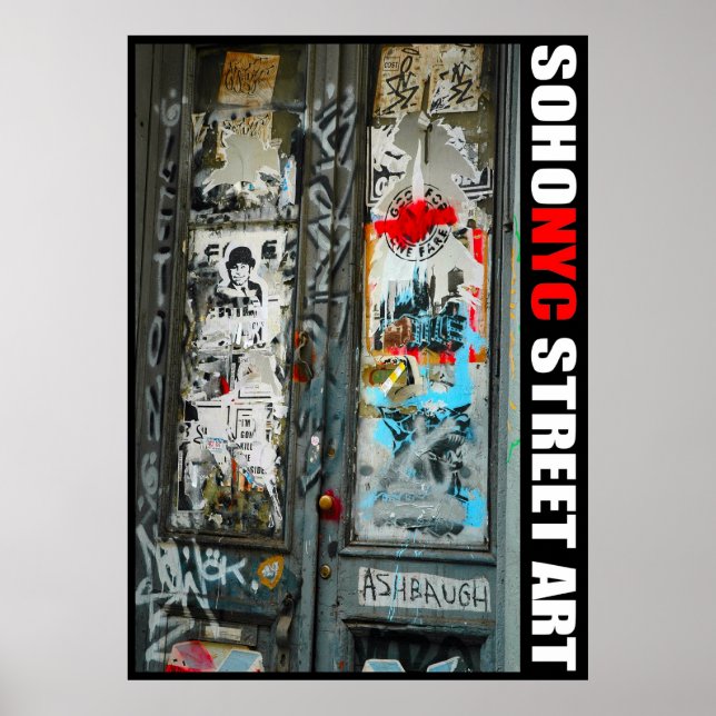 SoHo NYC Street Art Poster (Vorne)