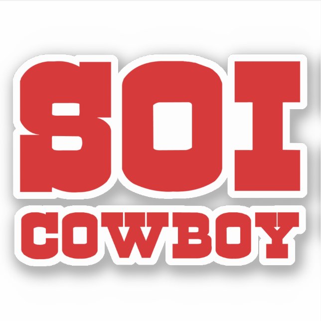 SOI COWBOY AUFKLEBER (Vorderseite)