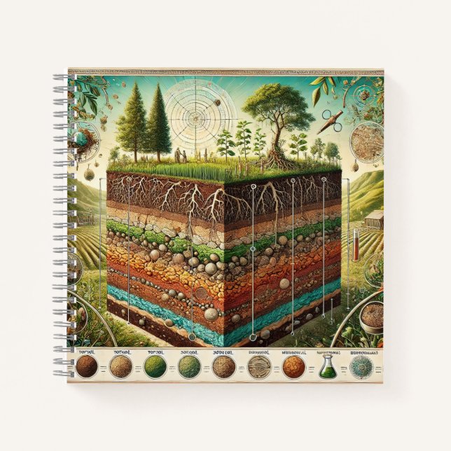 Soil Layers & Ecological Composition Notizbuch (Vorderseite)