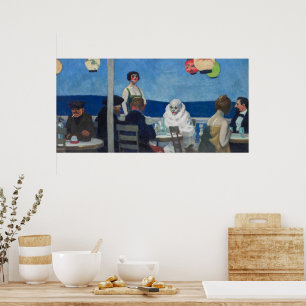 Soir Bleu   Edward Hopper   Poster