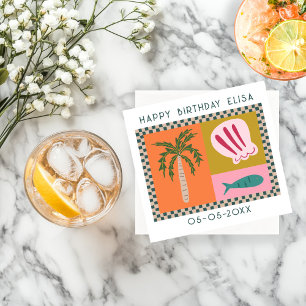 Soiree BIRTHDAY Modernes Niedliches KUSTOM Serviette