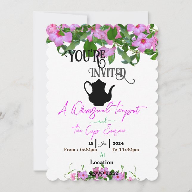 Soirée Einladung (Vorderseite)