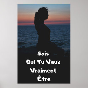"Sois Toi" Affiche Citation Positive-Poster Poster
