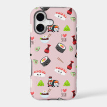 Soja in Liebe niedlich hellrosa Kawaii Sushi