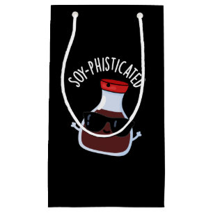 Soja-raffinierte Funny Soy Sauce Pun Dark BG Kleine Geschenktüte