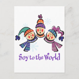 Soja zum Welturlaub Feiertagspostkarte