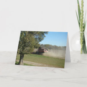 Sojabohnen-Ernte Time Karte