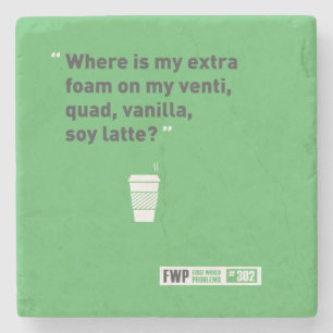 Sojabohnenöl Latté Steinuntersetzer