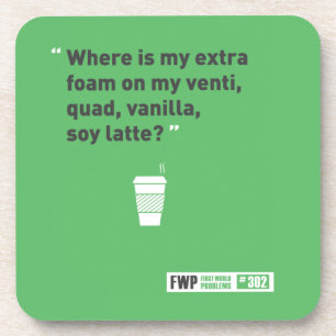 Sojabohnenöl Latté Untersetzer