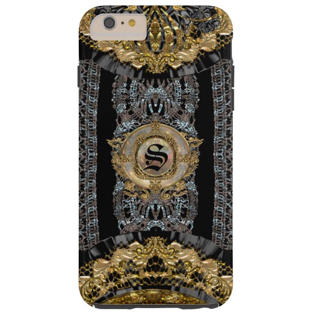 Sojeye plus altes barockes Monogramm der Art-6/6s Case-Mate iPhone Hülle (Rückseite)