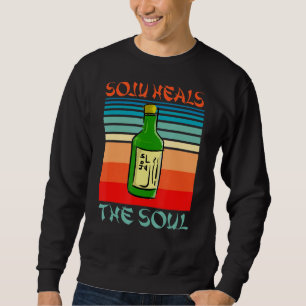 Soju heilt das Soul Funny Alcohol koreanische Wein Sweatshirt