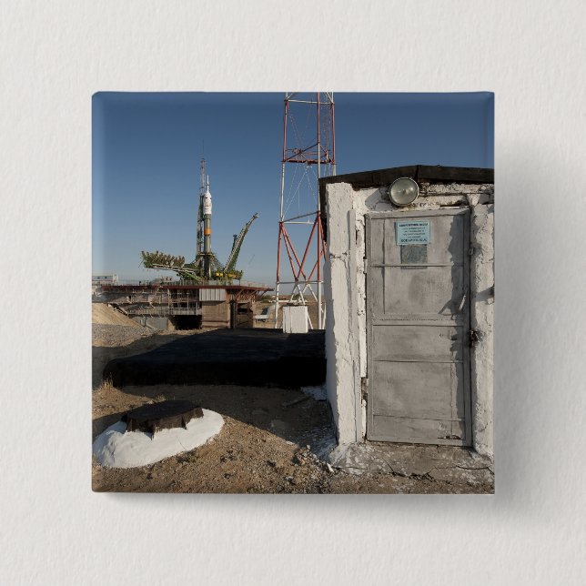 Sojus Rakete kurz nach Ankunft 2 Button (Vorderseite)