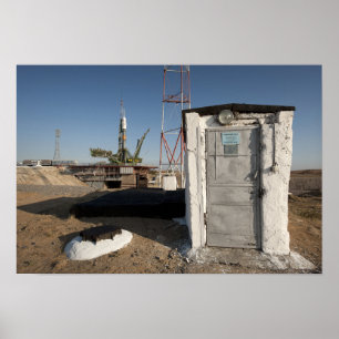 Sojus Rakete kurz nach der Ankunft Poster