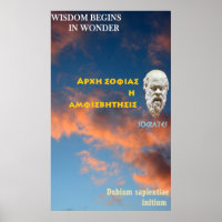 Sokrates berühmtes Zitat - Weisheit beginnt im Sta