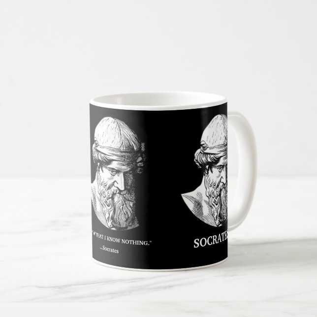 Sokrates - "Know Nothing" - Tasse (VorderseiteRechts)