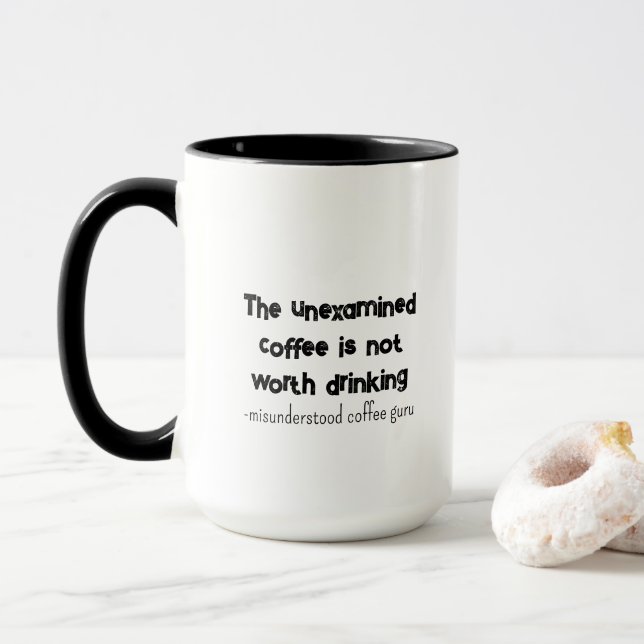 Sokrates mit einer Drehung Tasse (Mit Donut)