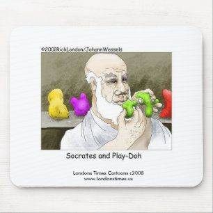 Sokrates & Play-Doh Funny Mouse Pad Mousepad