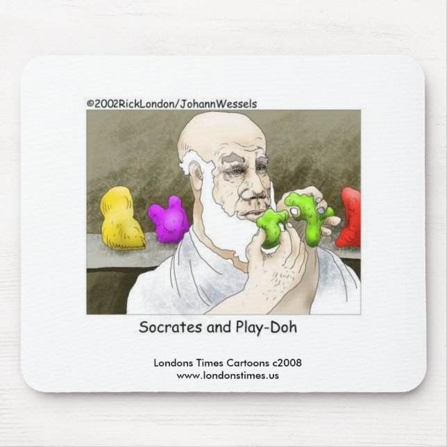Sokrates & Play-Doh Funny Mouse Pad Mousepad (Vorne)