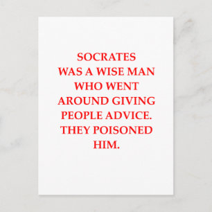 Sokrates Postkarte