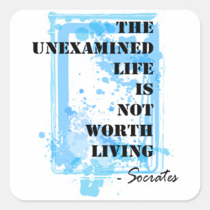 Sokrates Quadratischer Aufkleber