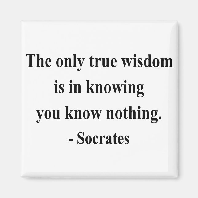 Sokrates Quote 3a Magnet (Vorne)