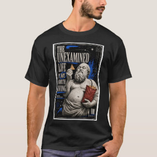 Sokrates Ununtersuchtes Leben Lustiges Philosophie T-Shirt