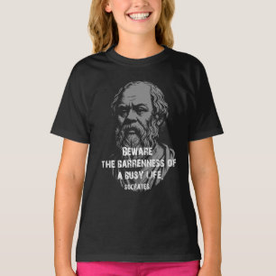 Sokrates-Zitat über das Leben T-Shirt