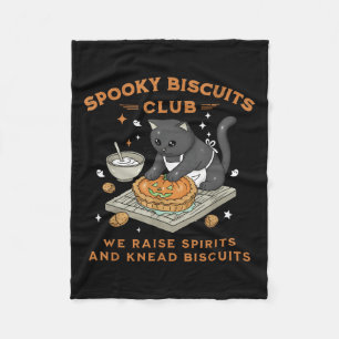 Soky Biscuits Club Black Cat Pumpkin Halloween Bak Fleecedecke