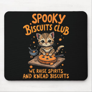 Soky Biscuits Club Cat Funny Halloween Backen Mousepad