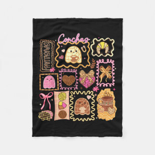 Soky Conchas Ghost Halloween mexikanischer Pan Dul Fleecedecke