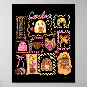 Soky Conchas Ghost Halloween mexikanischer Pan Dul Poster