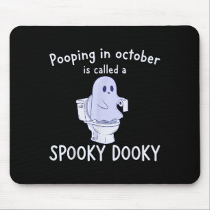 Soky Dookie Funny Ong im Oktober Ghost Halloween Mousepad