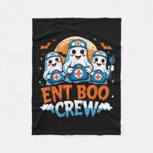Soky Ent Boo Crew Nurse Halloween Ghost Otolaryngo Fleecedecke