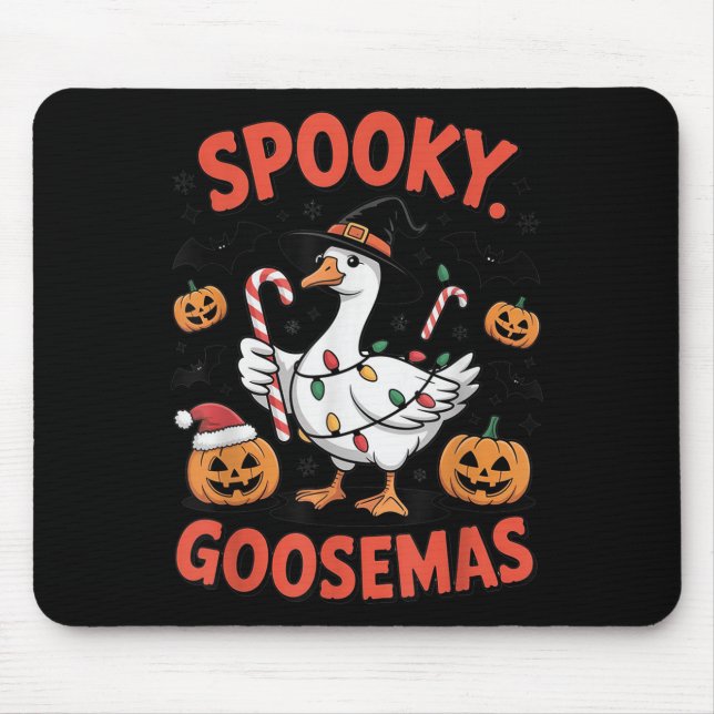 Soky Goosemas Funny Goose Halloween Christmas Cost Mousepad (Vorne)