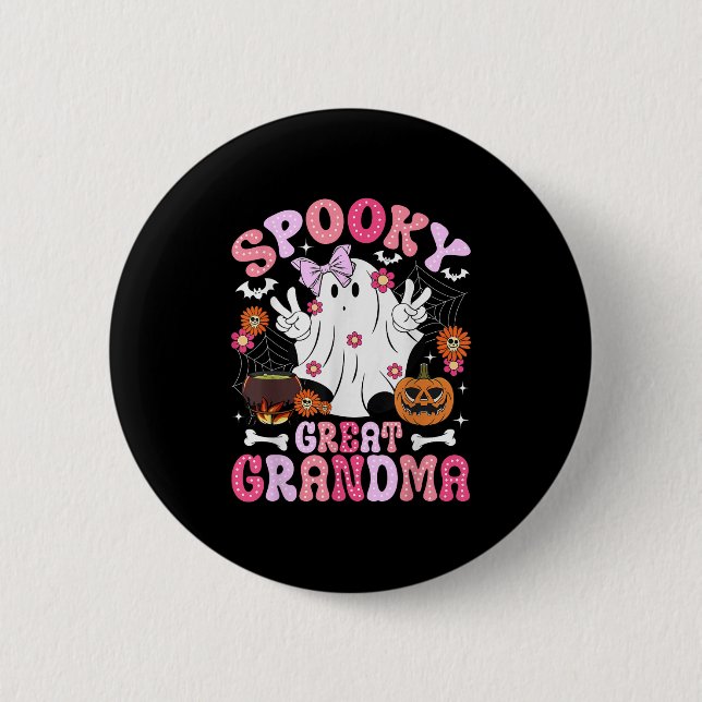 Soky Great Grandma Halloween Great Grandmother Gro Button (Vorderseite)