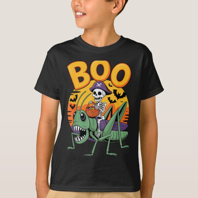 Soky Grhopper Costume On Boo Grhopper Halloween  T-Shirt (Vorderseite)