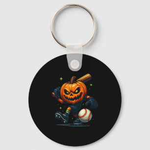 Soky Halloween Y Pumpkin Baseball Spieler Witchy V Schlüsselanhänger