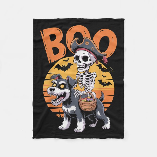 Soky Mini Schnauzer Kostüm Miniatur Schnauzer Ha Fleecedecke (Vorderseite)