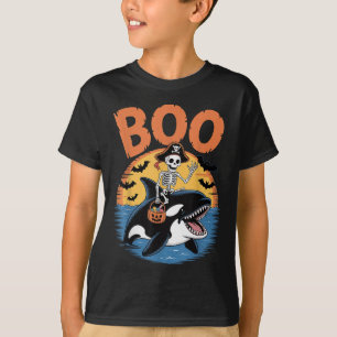 Soky-Orca-Kostüm auf Boo-Orca Halloween T-Shirt