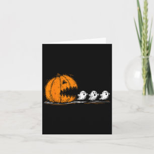 Soky Pumpkin jagen Niedliche Ghosts Halloween Para Karte