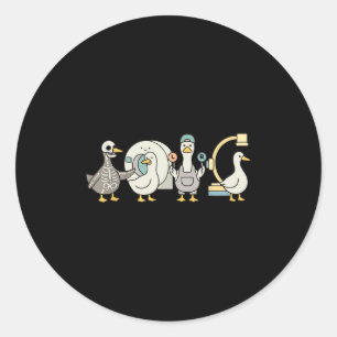 Soky Radiology Shirt, Xray Tech Skeleton Goose Runder Aufkleber